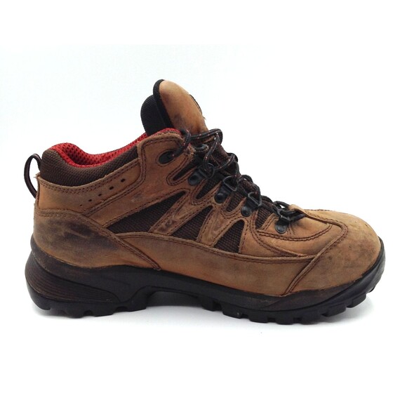 Red Wing Boots Men 8.5 Tan Steel Toe Waterproof Leather Vibram Work Hiking Shoes - Picture 5 of 15